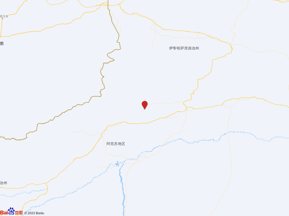新疆阿克蘇地區拜城縣發生4.1級地震