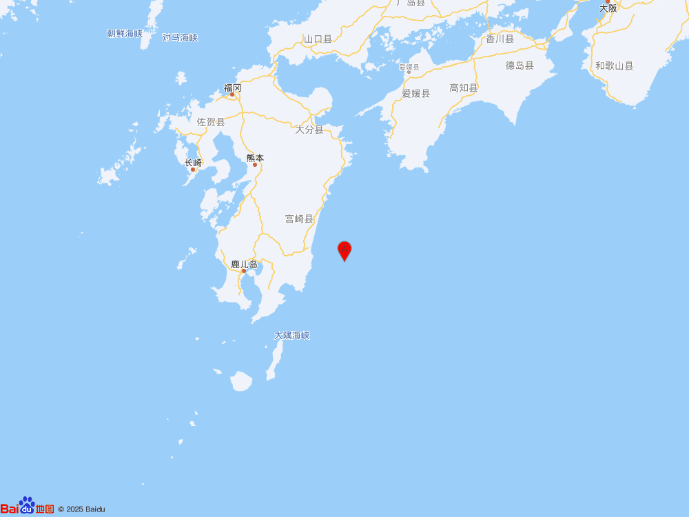 日本九州島發生5.3級地震