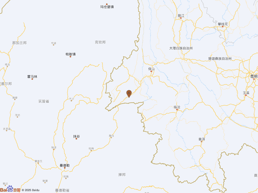 云南德宏州芒市發生3.2級地震