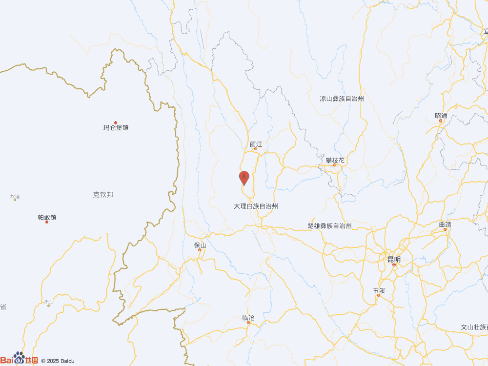云南大理州洱源縣發生3.0級地震
