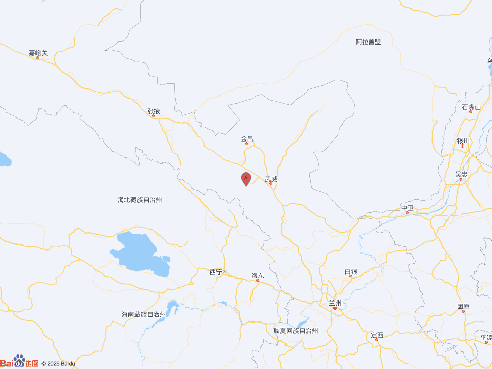 甘肅武威市涼州區發生3.0級地震