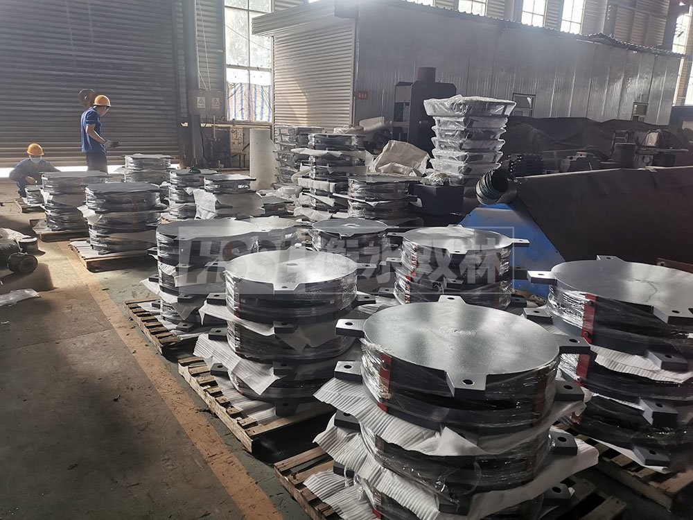 圓形高阻尼隔震支座價格 HDR600高阻尼隔震支座 隔震支座1型源頭工廠